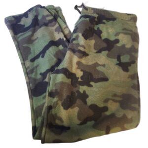 CW Classics Unisex Green Camouflage Relaxed Leg Fleece Sweatpants‎ 2X